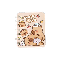 Cute Kapibara A7 coil ins notebook high-value pocket notepad student homework notebook