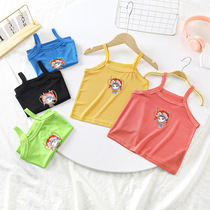 Summer new style girls thin little sling childrens ice silk vest baby girls thin sleeveless bottoming shirt top