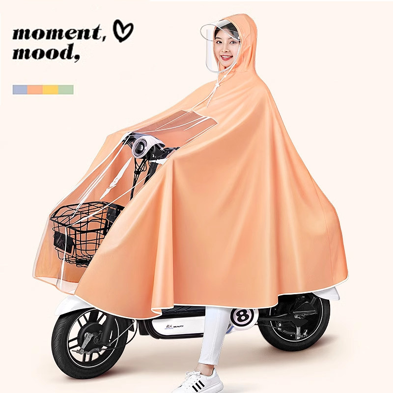 Electric car raincoat male and female models Moto electric bottle car special new double to increase full-body anti-rainstorm rain cape-Taobao
