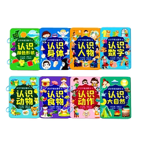 Recognition Enlightenment Early Education Quiet Book Recognition Card Hand-Teared Book Kindergarten Baby Recognition Artifact Educational Toy