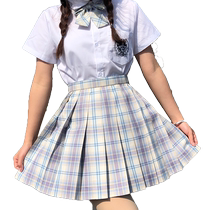 Original jk uniform skirt genuine suit full set new student college style skirt a-line pleated skirt ready for summer