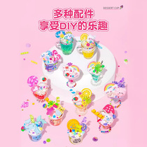 Childrens handmade diy girls house ice cream toy puzzle 3 to 6 years old and above 7-1 girls birthday gift