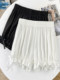 Pumpkin Pants for Women, Summer Thin Safety Shorts, Anti-Exposure, Can Be Worn Outside, White Lantern-Style Padded Shorts