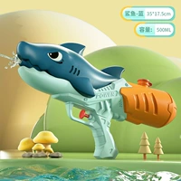 Мультяшная акула, синий ударопрочный водный пистолет