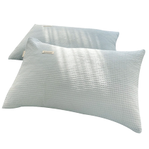 Class A cotton waffle pillowcases a pair of household pillowcases non-pure cotton 48x74cm pillow core whole head liner cover