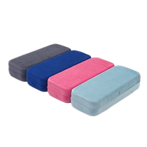Solid color student portable glasses case high-end sense anti-pressure and pressure-resistant storage velvet glasses case simple and light storage box