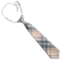 Pink jk tie for women no need to tie retro Japanese college style sub-dk tie decoration lazy man with short shirt