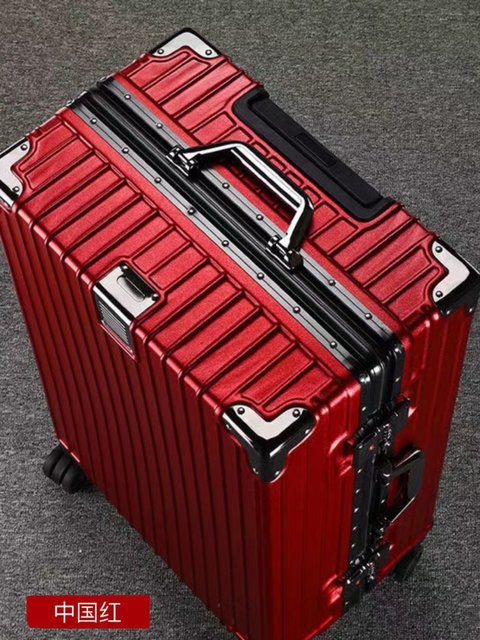 Luggage 2023 new trolley case universal wheel 28-inch aluminum frame male and female student boarding case large capacity suitcase