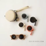 Детские складные модные солнцезащитные очки на солнечной энергии для мальчиков