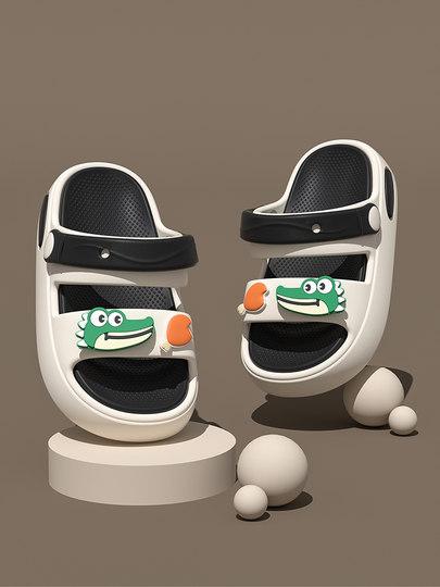 儿童凉鞋男童夏款2025新款防滑沙滩鞋外穿软底男孩拖鞋两穿中大童