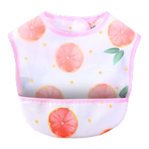 Baby eating smock childrens waterproof and anti-dirty apron sleeveless boy and girl rice pocket bib reverse wearing protective clothing for baby