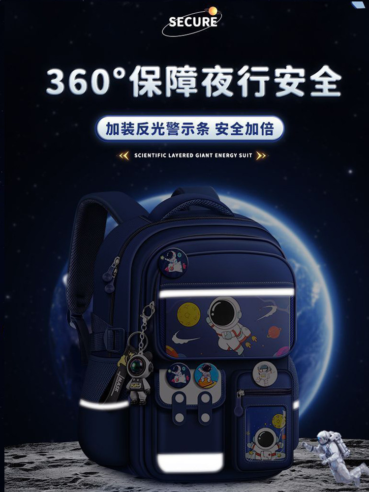 2025 New Schoolbags for Boys and Girls in Grades 1, 2, 3, 4 to 6, Boys and Girls, Children, Boys