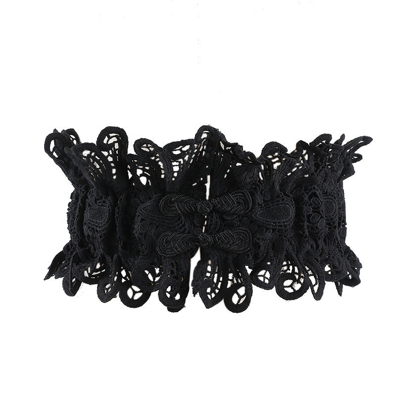 Черный кружевной ремень, рубашка, корсет, эластичный утягивающий пояс на талию, эластичная талия 
