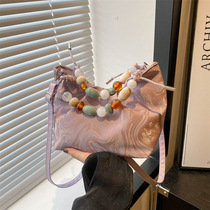 Shoulder bag for women 2024 new summer style versatile crossbody bag fashionable temperament handbag new Chinese style bucket bag