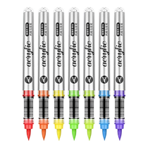 Acrylic marker pen of your choice opaque color stackable color single straight liquid soft head complementary color single color single student
