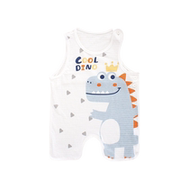 Baby pure cotton bellyband summer thin baby boy bellyband female baby with legs and half back newborn baby navel vest