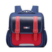 New primary school student horizontal schoolbag British style large capacity childrens backpack for grades 1-6 lightweight