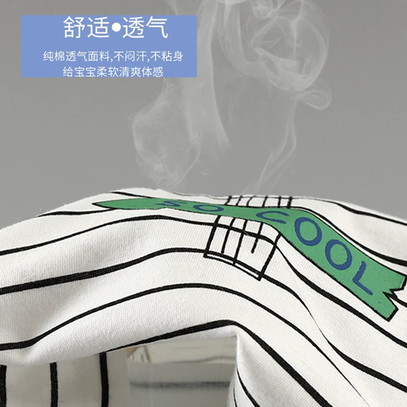 Хлопковая детская летняя базовая футболка для мальчиков раннего возраста, с коротким рукавом