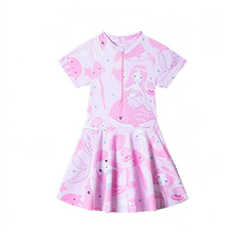 Girls Swimwear Summer 2024 New Children and Girls One-piece Swimsuits for Big Girls and Baby Fashionable Swimwear