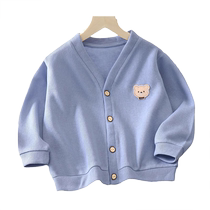 Baby coat sweater spring autumn and winter girls style knitted cardigan boys Korean style tops baby outerwear 0-8