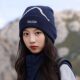 Mountaineering wool hat snow mountain hat women autumn and winter outdoor warm knitted ear protection cold hat sports ski pullover hat