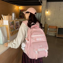 Fashionable backpack Japanese school bag female college student large capacity junior high school student backpack lightweight high school student travel bag
