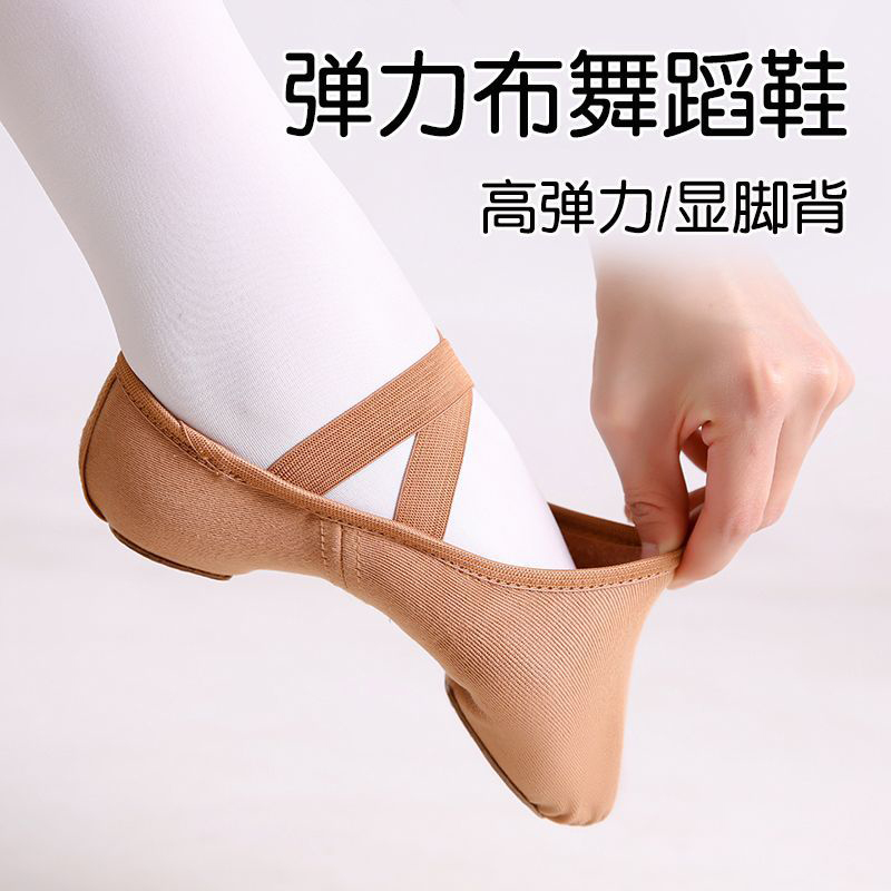 ダンスシューズ レディース ソフトソールシューズ プロフェッショナル バレエシューズ 大人用 キャメルカラー ボディシューズ ダンス スペシャル トレーニングシューズ ダンスシューズ