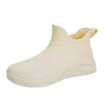 Fashionable non-slip waterproof shoes for women for adults 2024 new rain boots silicone overshoes outer wear kitchen work rain boots