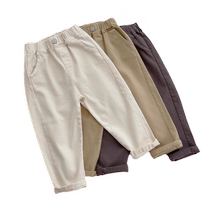 Girls pants spring and autumn boys new style harem pants medium and large childrens wear dad pants early autumn casual pants trendy