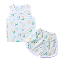 Boys and girls childrens summer thin quick-drying sports ice silk half-sleeved childrens round neck breathable summer sleeveless