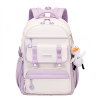 Schoolbag female junior high school student high school student large capacity backpack 2024 new high-looking simple lightweight backpack