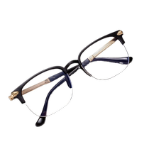 Half-frame gentle reading glasses look young and fashionable ultra-light middle-aged and elderly people relieve fatigue high-definition glasses for men and women