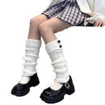 Piles of socks for women in autumn and winter knitted warm white socks y2k mid-calf socks Lolita hot girl leg covers jk calf socks