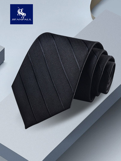 Men's Tie Zipper Style Wedding Groom Business Formal Wear Black Striped Knot-Free Suit Shirt Casual High-End