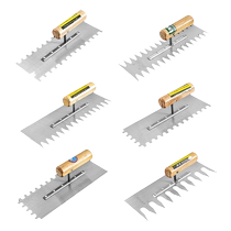 Grattoir couteau à plâtre de maçon truelle à brique outil pour planche à boue atelier de dentition dartisan couteau à plâtre denté en porcelaine scie à truelle