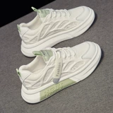 Высокая белая обувь, универсальные туфли, дышащие спортивные летние тонкие сетчатые кроссовки для отдыха