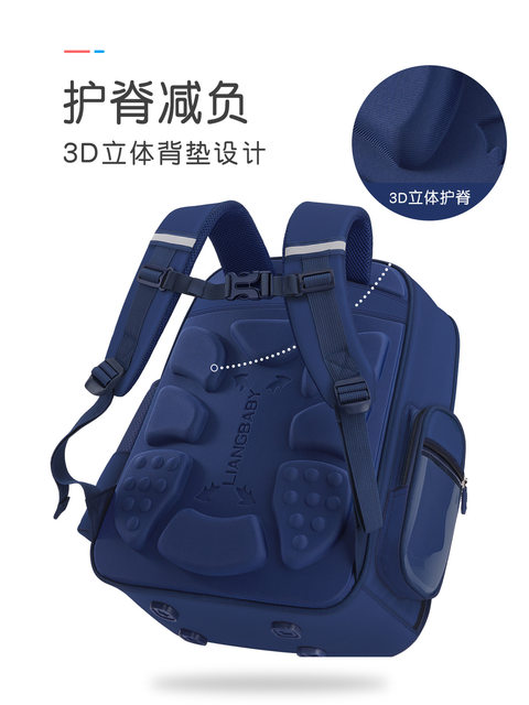 2025 new schoolbags for primary school boys from grades 1, 2, 3 to 6, boys, junior high schools, large-capacity spine-protecting children’s backpacks