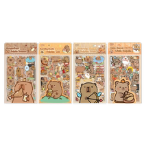 Kapibala ins style material capybara sticker stickers Guka hand account diy decoration cute children stickers waterproof