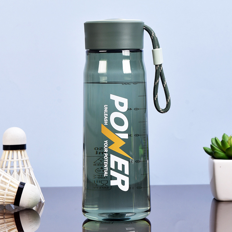 2023 new portable outdoor sports water glass male and female straight body plastic cup creative large capacity with the hand cup big belly cup-Taobao