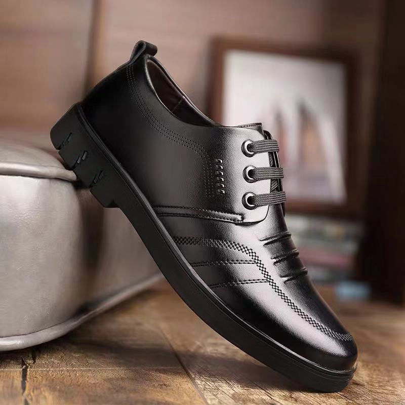Sommer Herren Lederschuhe, weiches Leder, weiches Leder, weiche Sohle, Freizeit schuhe, Herbst, britische Geschäfts kleidung, wasserdichte Herren schuhe