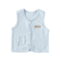 Baby spring and autumn thin vest outer wear baby childrens vest vest girl boy pure cotton newborn vest