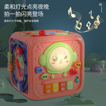 Childrens clapping drum baby toy hand beat drum hexahedron puzzle multifunction 6 months baby teach young 0-1 years old