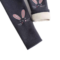 Winter velvet thickened elastic warm pants for boys and girls autumn pants childrens campus artifact inner wear cotton pants