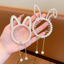 Childrens high ponytail fixed artifact hair accessory for girls ball head gripping clip that does not hurt hair ponytail buckle hairpin headwear for girls