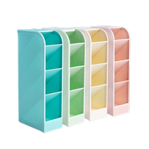 Pen holder oblique plug-in pen office desktop storage box marker pen storage bucket pen bucket pen holder student large-capacity stationery pen extra large frosted acrylic children girls boys high appearance