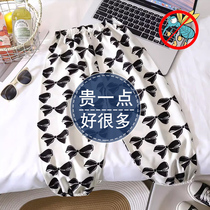 Baby breathable thin childrens anti-mosquito pants for boys and girls Chinese style ink painting loose summer pants childrens clothing harem pants