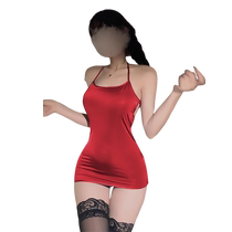 Sexy pajamas for women high-end sleeveless dress suspender nightgown short summer couple interesting lingerie spring and autumn