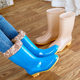 Regenstiefel für Damen, Regenstiefel mit mittlerer und hoher Wade, Wasserschuhe für Erwachsene, modische Wasserstiefel, warme und samtige, rutschfeste, wasserdichte Gummi-Überschuhe