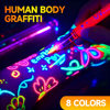 Halloween Glowing Fluorescent Pens for Students, Colorful Tip Pens with High Aesthetic Appeal, Instagram-Style Luminous Body Painting Pens, Washable Face Graffiti Makeup Pens, Erasable Festival Party Atmosphere Glow Pens
