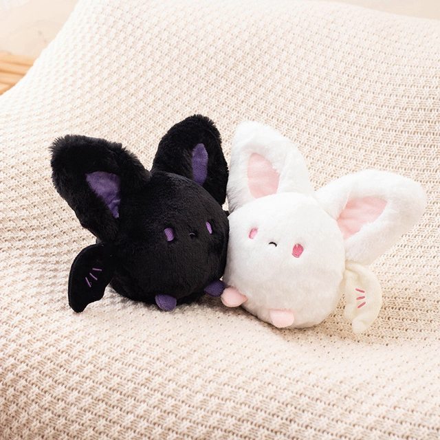 Creative Halloween Bat Round Bat Rabbit Plush Cute Sweet Pillow Plush Toy Decoration